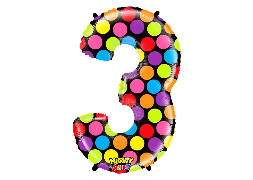 sempertex-europe-ballonnen-groothandel-ballons-distributeur-bubbles-foil-qualatex-anagram-betallic-Dots-Number 3