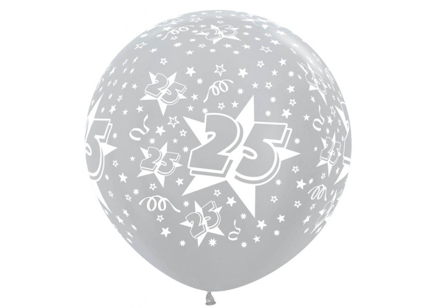 sempertex-europe-ballonnen-groothandel-ballons-distributeur-anniversary - silver - 25