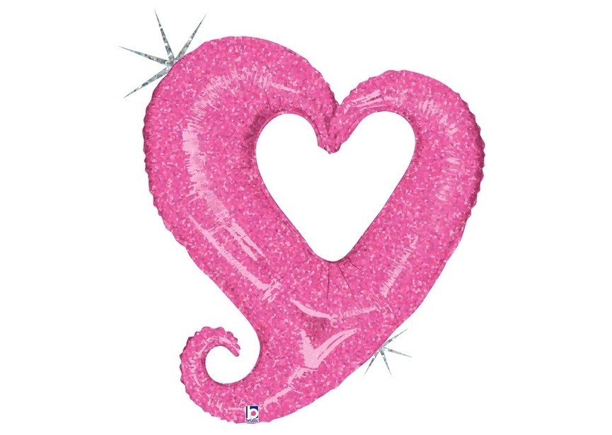 sempertex- balloons-groothandel-distributeur-ballons-latex--supershape-foil-balloon-chain heart pink