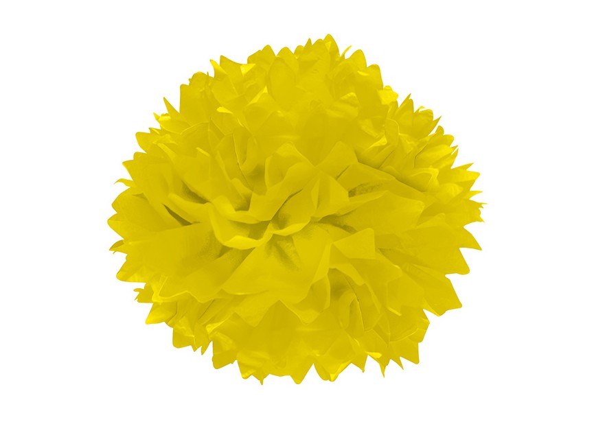 sempertex - groothandel-distributeur-importeur-latex ballonnen-balloons - folie - bubbles- betallic-anagram-Pompon yellow