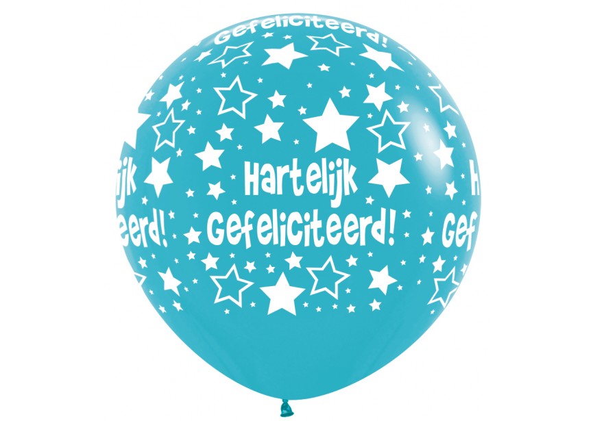 sempertex-europe-ballonnen-groothandel-ballons-distributeur-R36-HartelijkGefeliciteerd-CaribbeanBlue