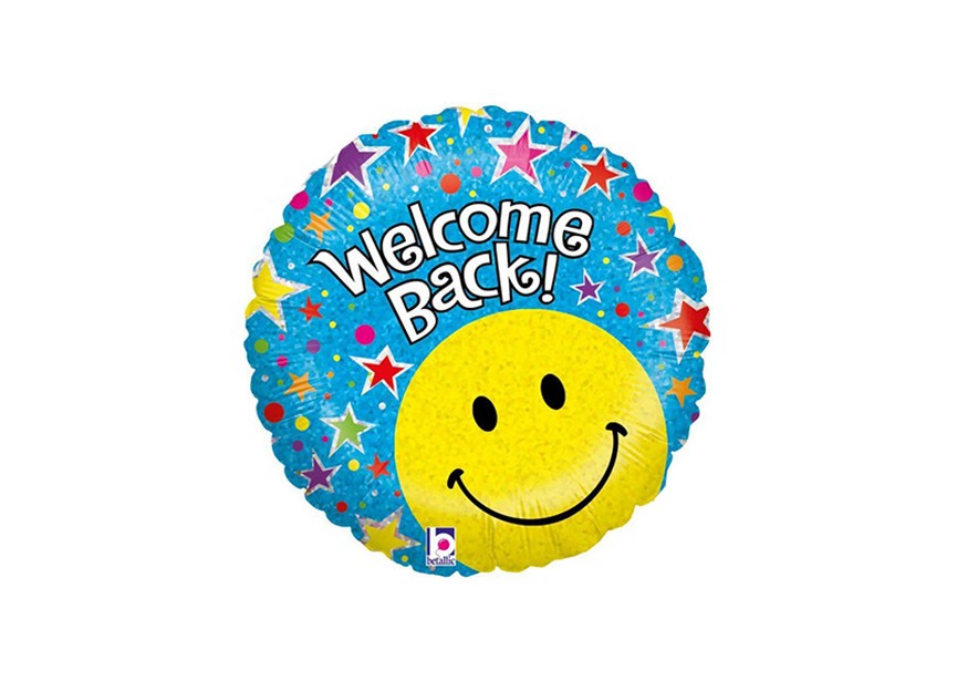 sempertex-europe-ballonnen-groothandel-ballons-distributeur-bubbles-foil-qualatex-anagram- betallic - welcome back smiley