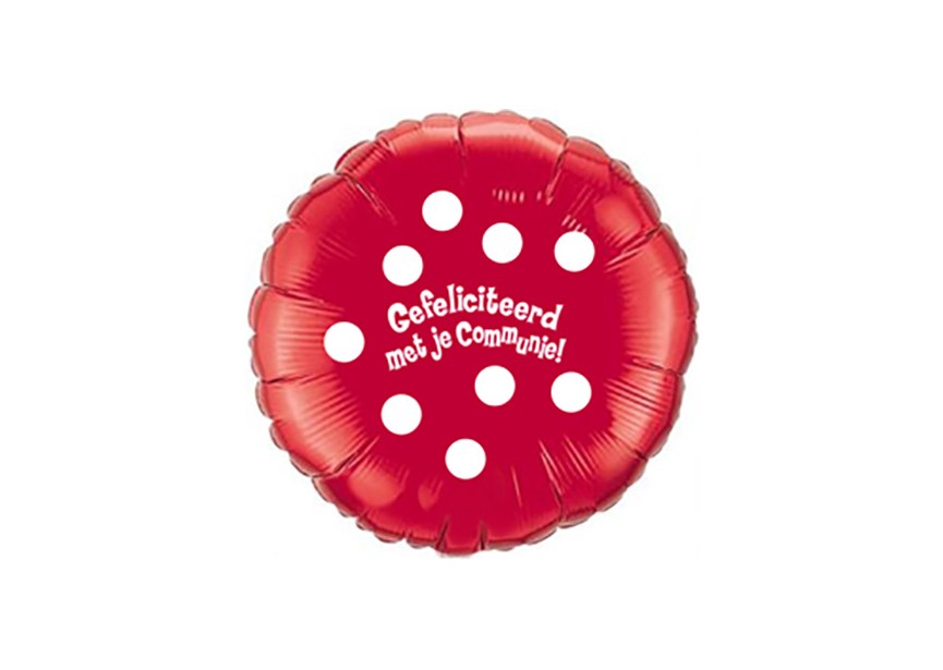 sempertex-europe-ballonnen-groothandel-ballons-distributeur-gefeliciteerd-met-je-communie-Stars-Polka-Red