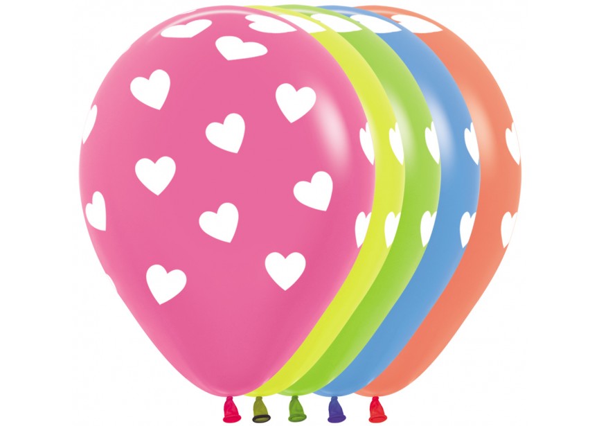 sempertex-europe-ballonnen-latex-groothandel-ballons-balloon-distributeur-12 inch-Classic Hearts-Neon Assortment