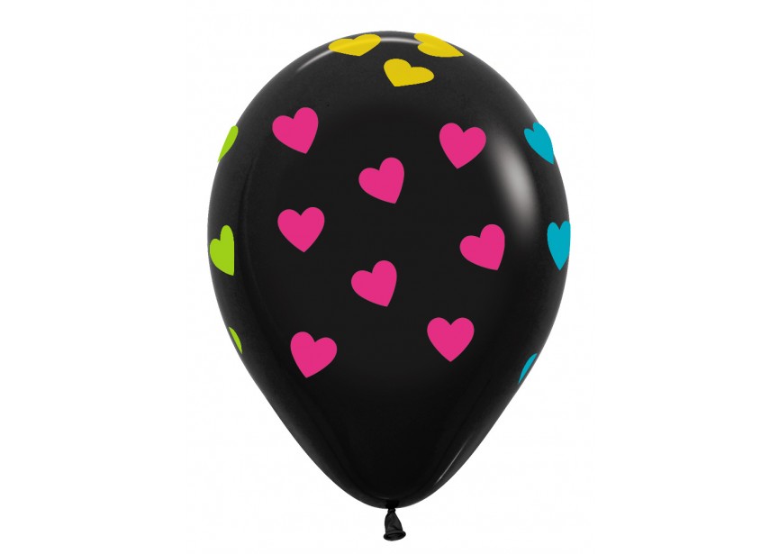 sempertex-europe-ballonnen-latex-groothandel-ballons-balloon-distributeur-12 inch-Classic Hearts-Black