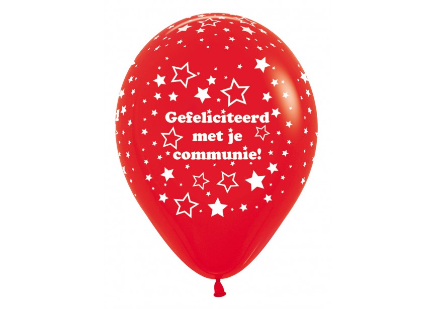 sempertex-europe-ballonnen-latex-groothandel-ballons-balloon-distributeur-12 inch-Communie-Stars-Red
