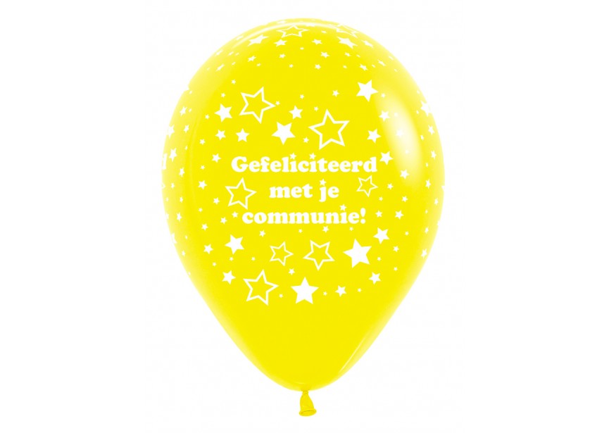 sempertex-europe-ballonnen-latex-groothandel-ballons-balloon-distributeur-12 inch-Communie-Stars-Yellow