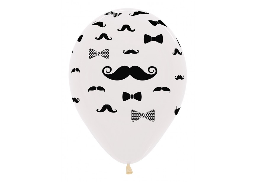sempertex-europe-ballonnen-latex-groothandel-ballons-balloon-distributeur-12 inch-Moustache and bow tie