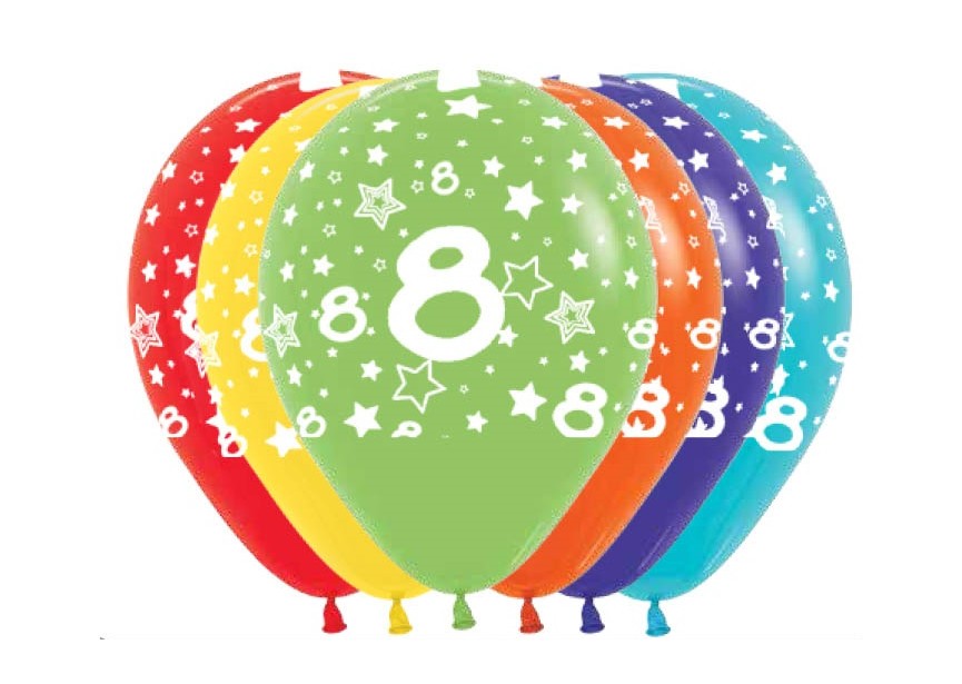 Sempertex-Europe-Ballonnen-Balloons-Latex-Distributeur-Retail-12inch-Number8