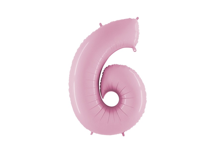 Number 6 - Pink - 40 inch - Grabo