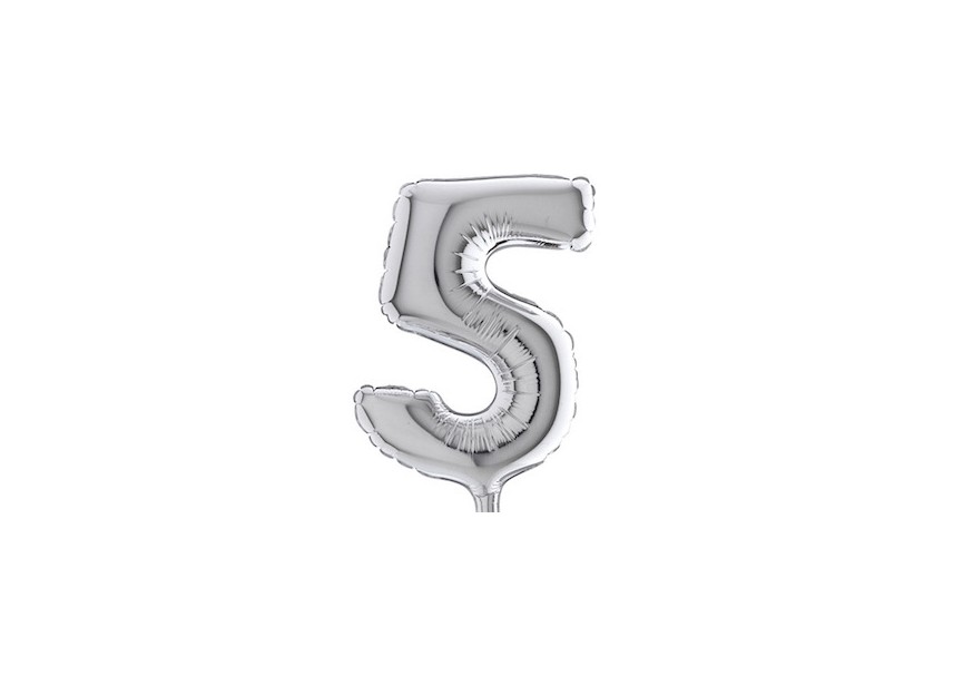 Number 5 - Silver - 7 inch - Grabo - 5 Pcs