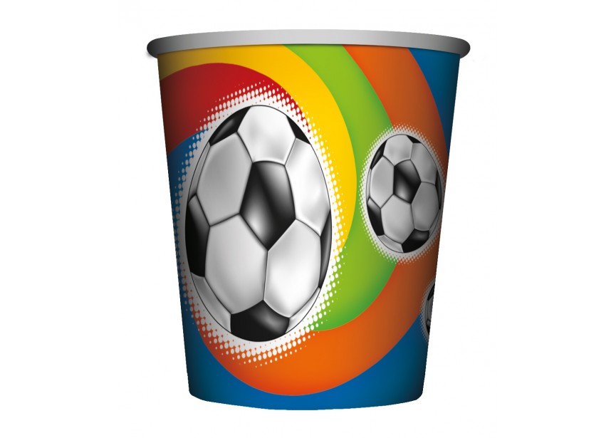 Cup - Soccerball - 266 ml - 8 Stuks