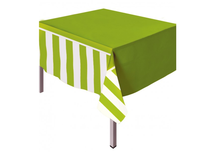 Table Cover - Stripes - Lime Green - 031 - 1 Stuk