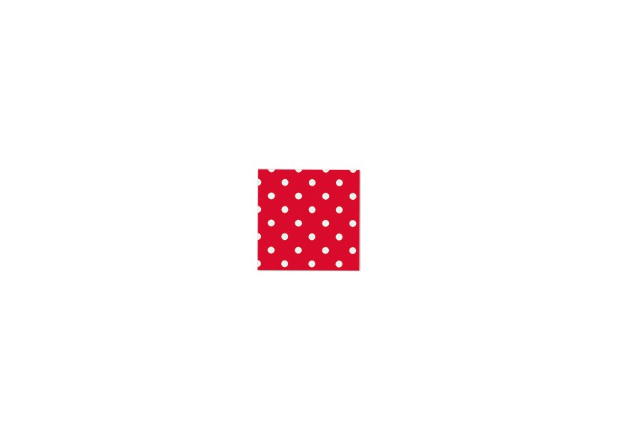 Napkin - Polka Dots - Red - 015 - 16pcs