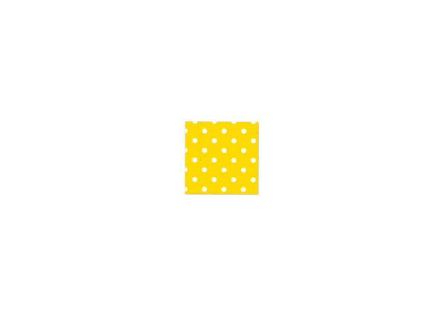 Napkin - Polka Dots - Yellow - 020 - 16pcs
