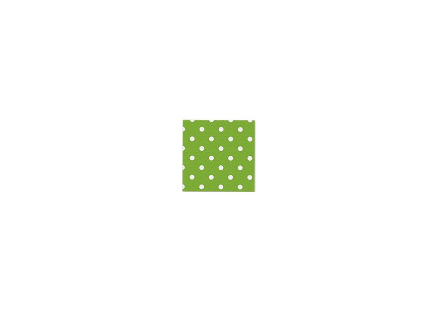 Napkin - Polka Dots - Lime Green - 031 - 16pcs