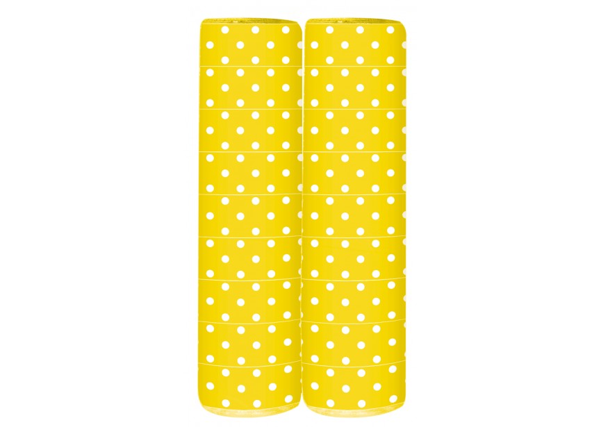 Serpentine - Polka Dots - Yellow - 4m - 2 Stuks