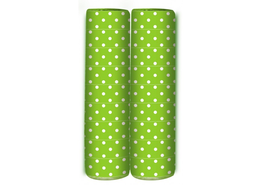 Serpentine - Polka Dots - Lime Green - 4m - 2 Pcs
