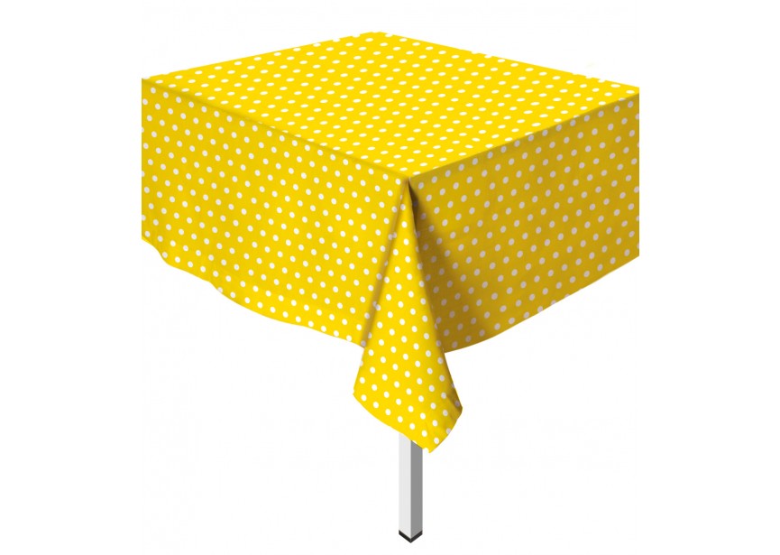 Table Cover - Polka Dots - Yellow - 020 - 1 Stuk