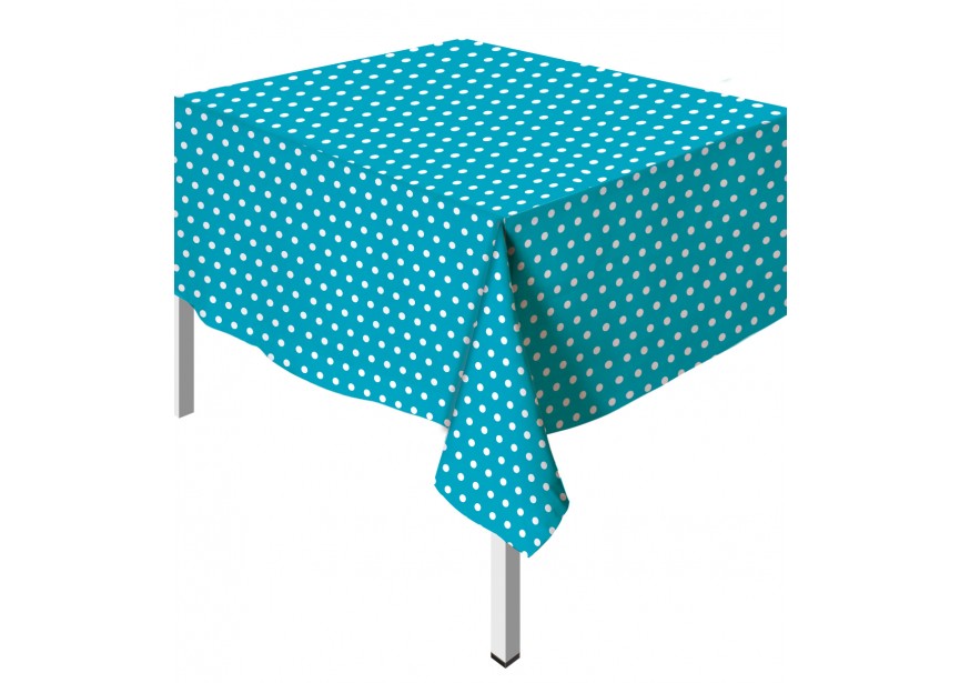 Table Cover - Polka Dots - Caribbean Blue - 038 - 1pcs