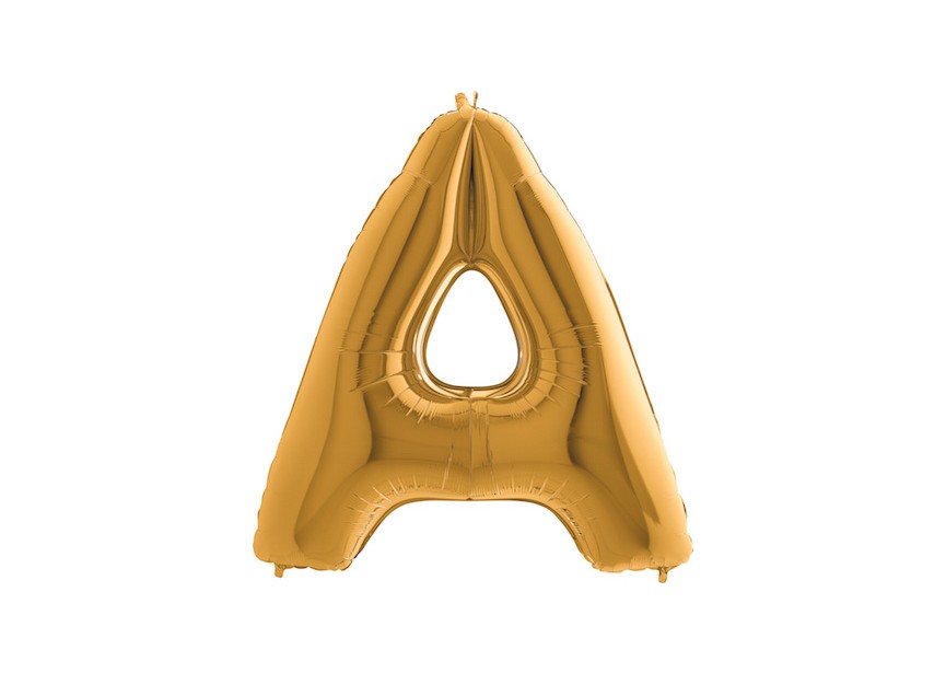 Letter A - Gold - 40 inch - Grabo
