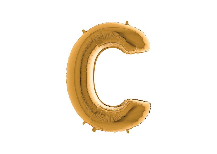 Letter C - Gold - 40 inch - Grabo