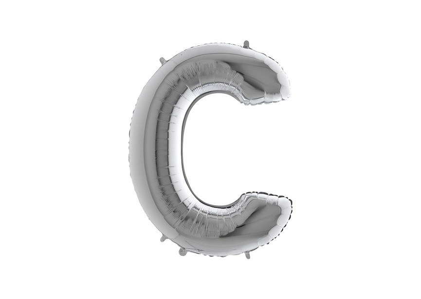 Letter C - Silver - 40 inch - Grabo