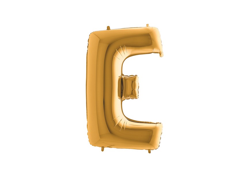 Letter E - Gold - 40 inch - Grabo