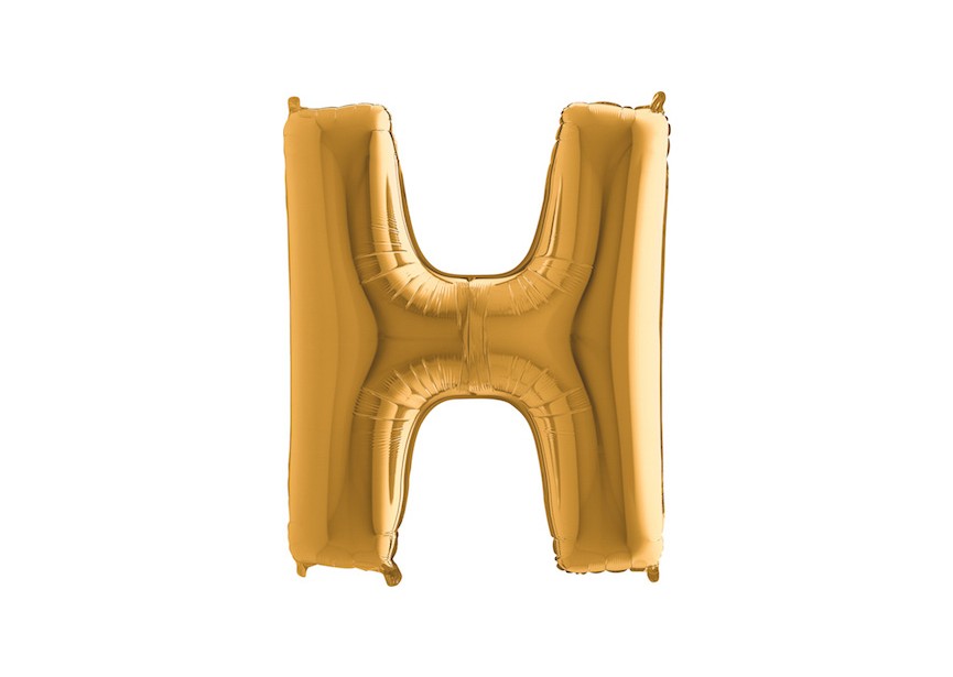 Letter H - Gold - 40 inch - Grabo