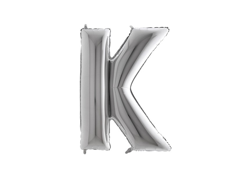 Letter K - Silver - 40 inch - Grabo