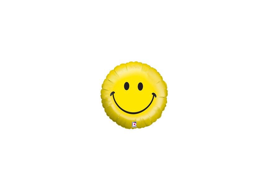 Smile Face - Yellow - 9 inch - Betallic